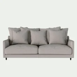 alinea Canapé 4 Places*Canapé 4 places convertible en tissu - borie Gris