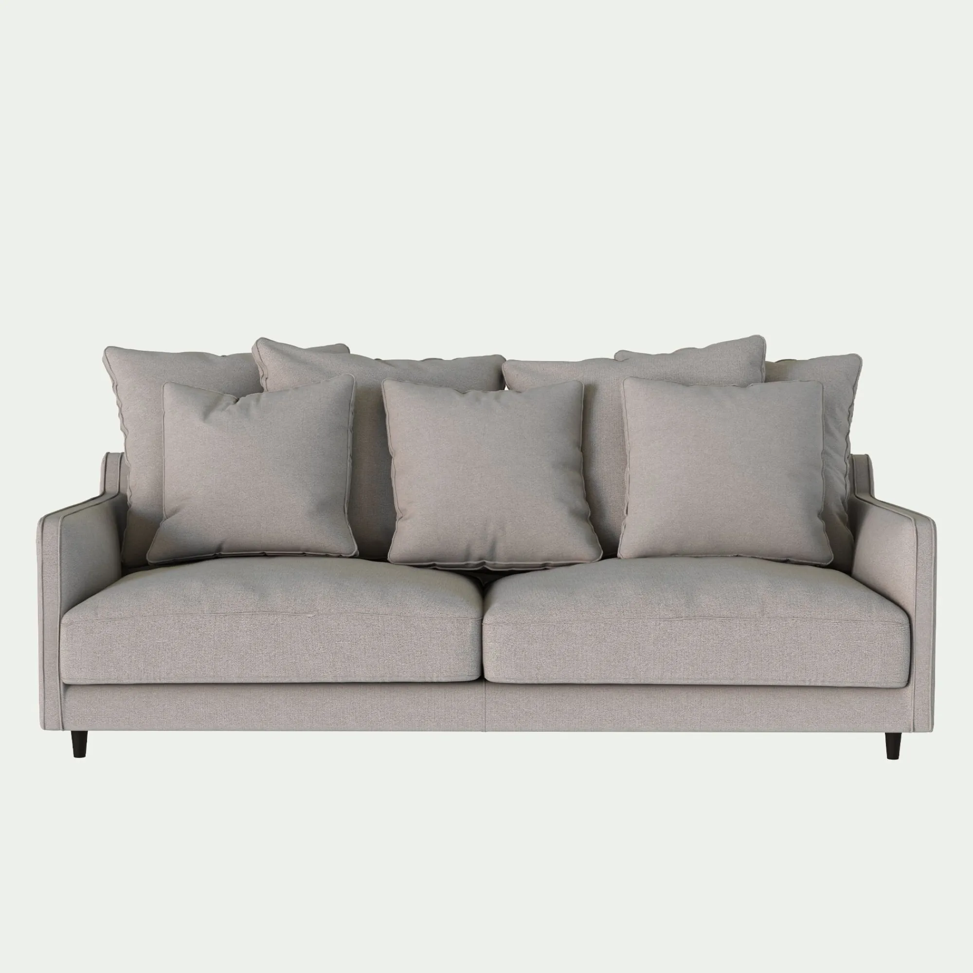 alinea Canapé 4 Places*Canapé 4 places convertible en tissu - borie Gris