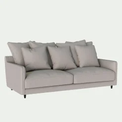 alinea Canapé 4 Places*Canapé 4 places convertible en tissu - borie Gris