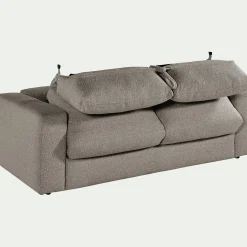 alinea Canapé 3 Places|Canapé Convertible*Canapé 3 places convertible bouclette dasco - clair Gris
