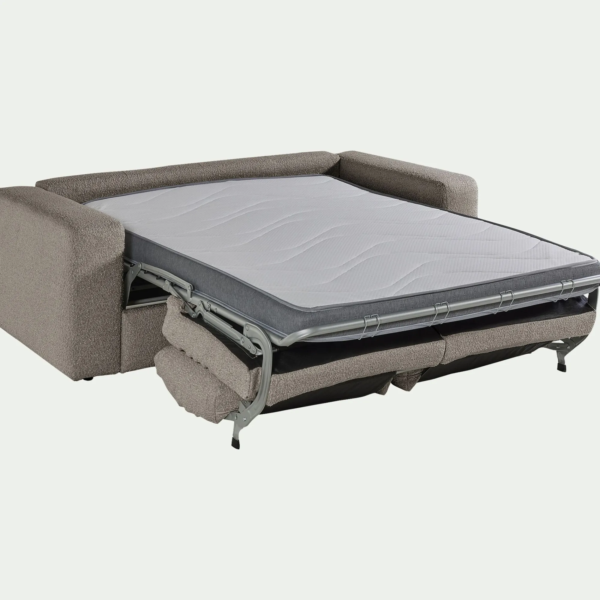 alinea Canapé 3 Places|Canapé Convertible*Canapé 3 places convertible bouclette dasco - clair Gris
