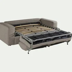 alinea Canapé 3 Places|Canapé Convertible*Canapé 3 places convertible bouclette dasco - clair Gris