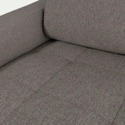 alinea Canapé Convertible|Canapé Droit*Canapé 3 places convertible avec matelas Bultex en pop avec accoudoirs 15cm - taupe Gris
