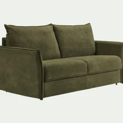 alinea Canapé 3 Places|Canapé Convertible*Canapé 3 places conible avec matelas en tissu densité 35kg/m3 - cèdre Vert