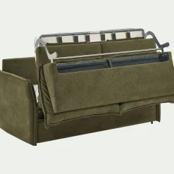 alinea Canapé 3 Places|Canapé Convertible*Canapé 3 places conible avec matelas en tissu densité 35kg/m3 - cèdre Vert