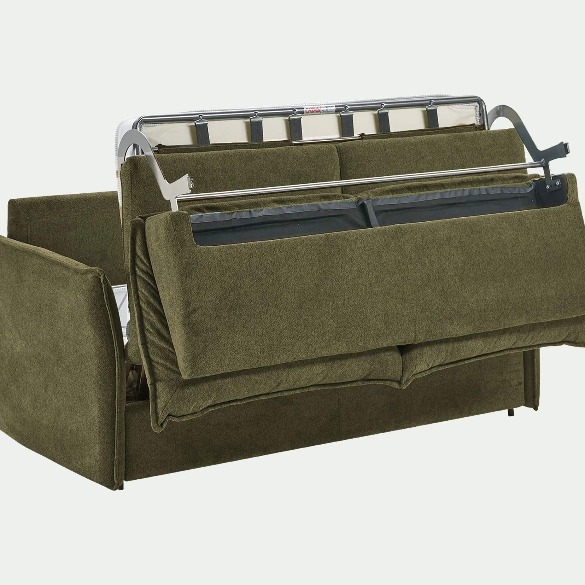 alinea Canapé 3 Places|Canapé Convertible*Canapé 3 places conible avec matelas en tissu densité 35kg/m3 - cèdre Vert