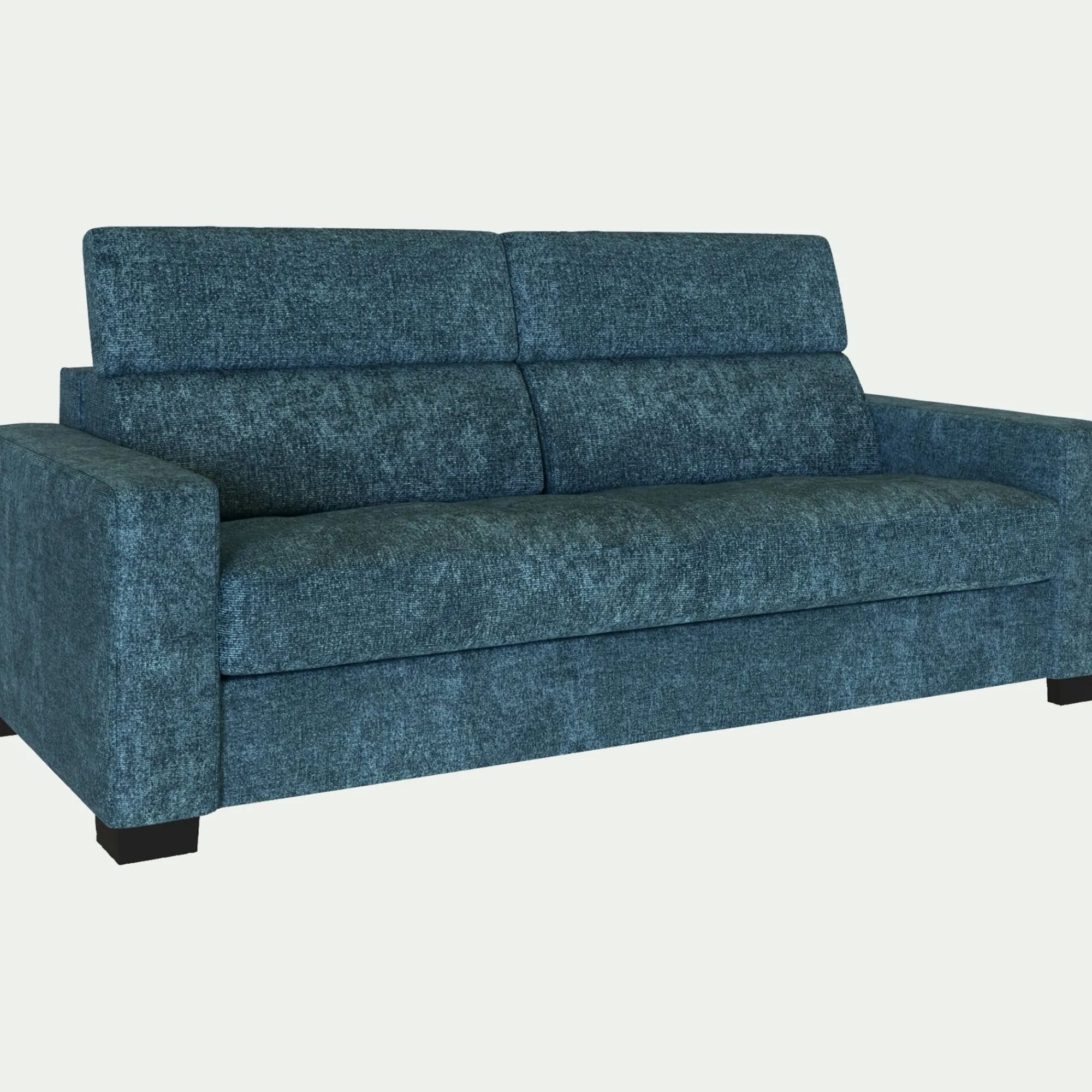 alinea Canapé 3 Places|Canapé Fixe*Canapé 3 places fixe en tissu Genesis avec accoudoirs 20cm - figuerolles Bleu