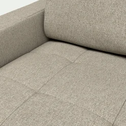 alinea Canapé 2 Places|Canapé Fixe*Canapé 2 places fixe en tissu pop avec accoudoirs 15cm - Beige