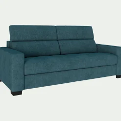 alinea Canapé 3 Places|Canapé En Tissu*Canapé 3 places fixe en tissu monclar avec accoudoirs 20cm - niolon Bleu