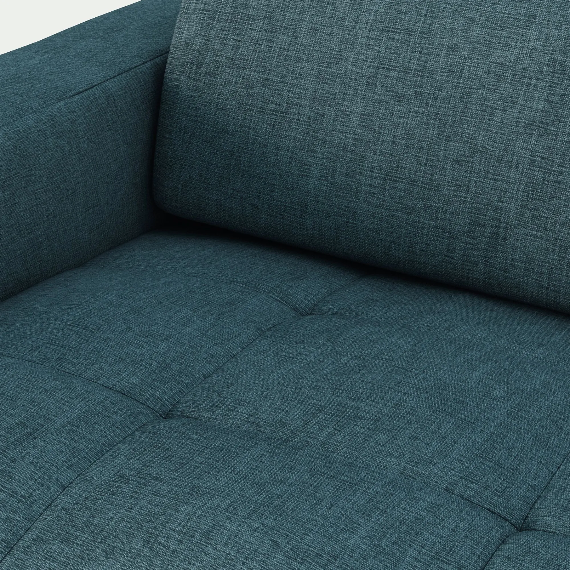 alinea Canapé 3 Places|Canapé En Tissu*Canapé 3 places fixe en tissu monclar avec accoudoirs 20cm - niolon Bleu