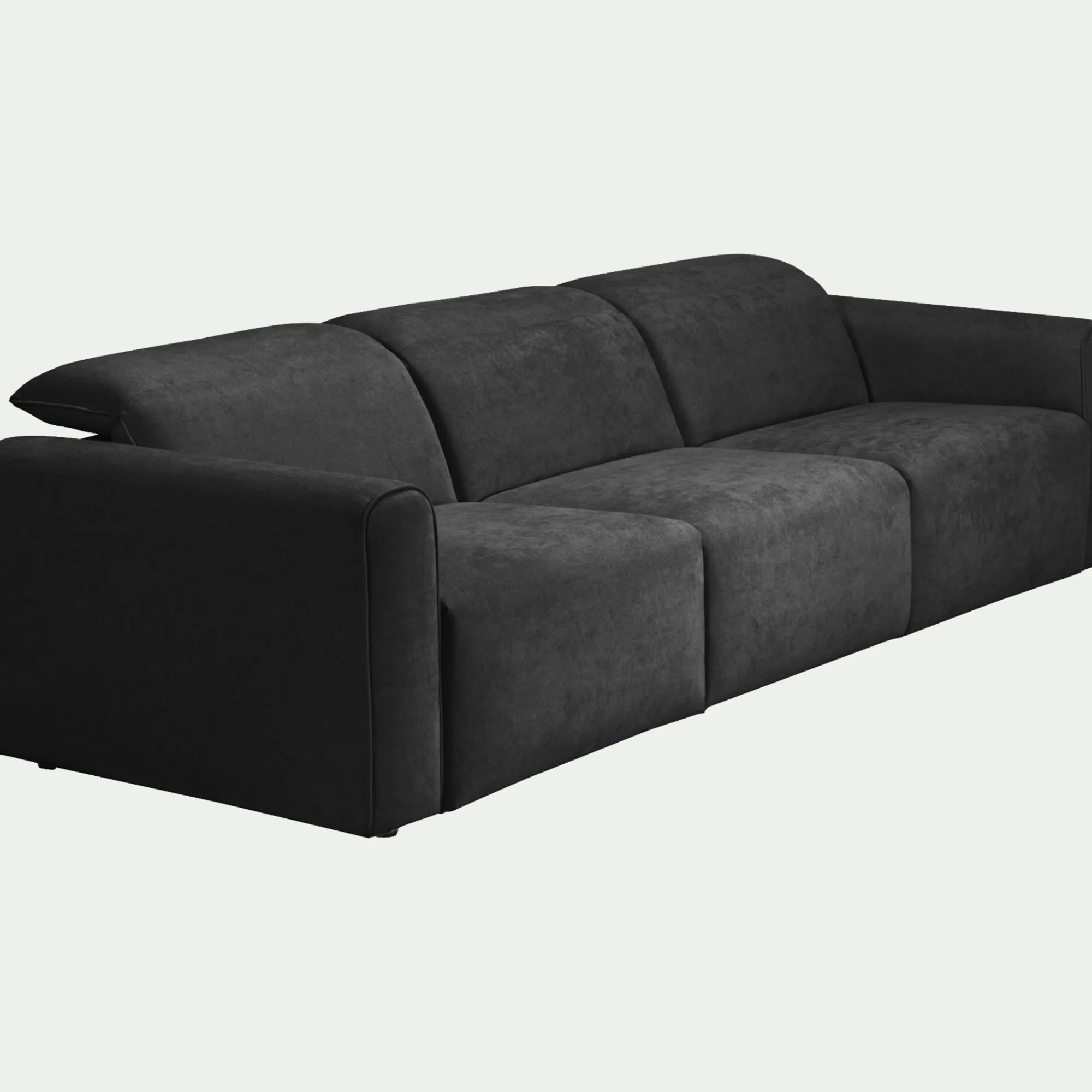 alinea Canapé 5 Places*Canapé 5 places fixe en tissu - anthracite Gris