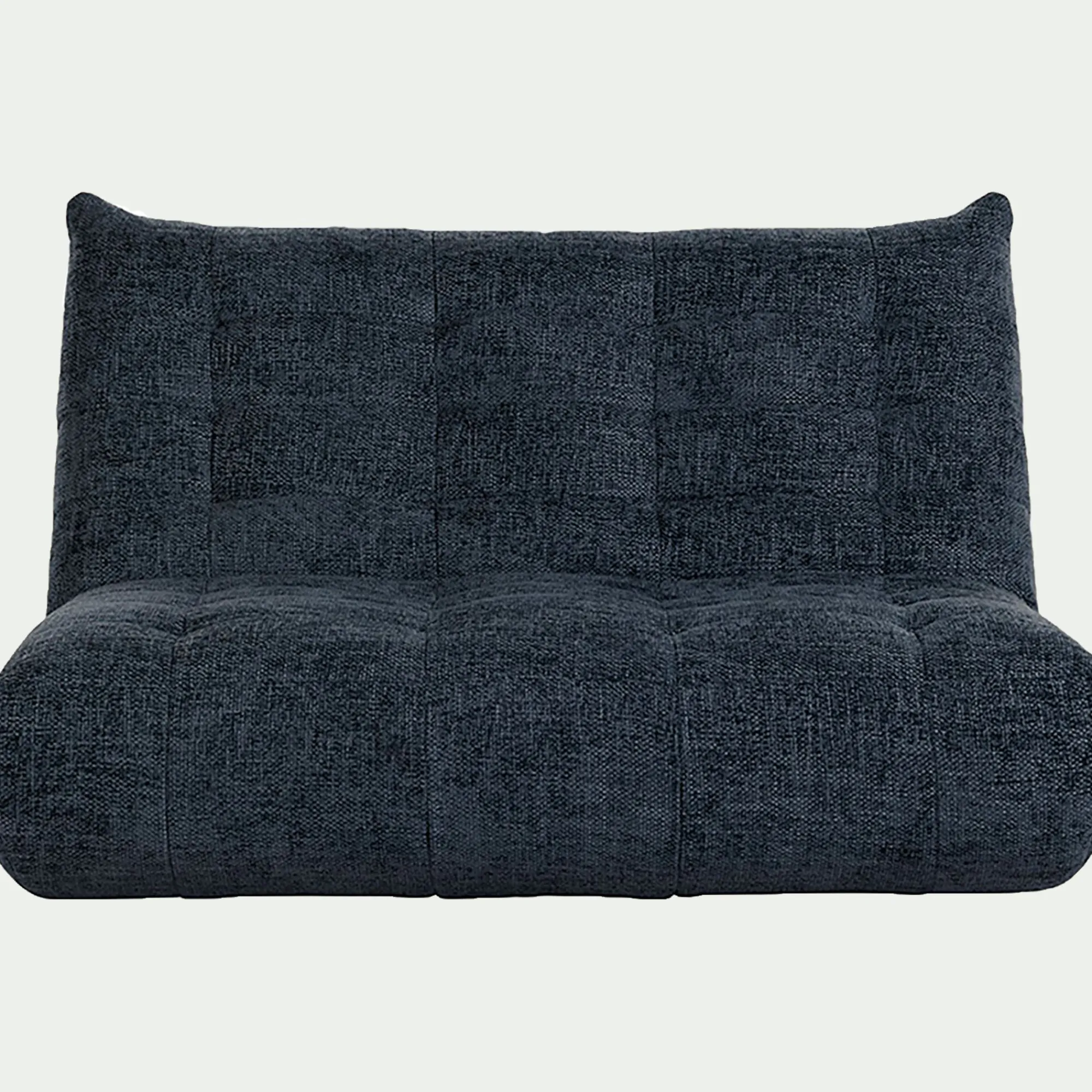 alinea Canapé 3 Places*Canapé 3 places fixe en tissu chenille - marine Bleu