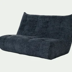 alinea Canapé 3 Places*Canapé 3 places fixe en tissu chenille - marine Bleu