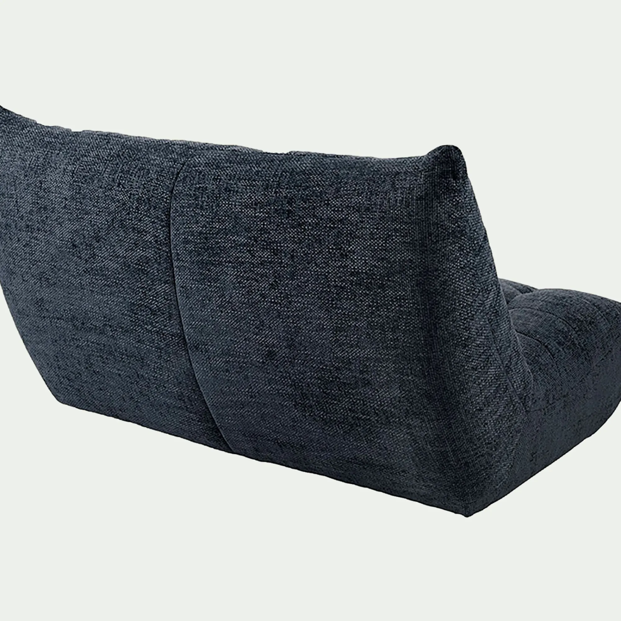 alinea Canapé 3 Places*Canapé 3 places fixe en tissu chenille - marine Bleu