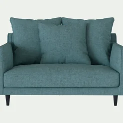alinea Fauteuil|Petit Canapé*Canapé 1,5 places fixe en tissu - niolon Bleu