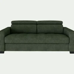 alinea Canapé 2 Places|Canapé En Tissu*Canapé 2 places fixe en tissu monclar avec accoudoirs 20cm - Vert cèdre