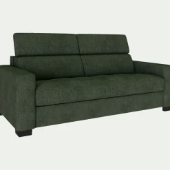 alinea Canapé 2 Places|Canapé En Tissu*Canapé 2 places fixe en tissu monclar avec accoudoirs 20cm - Vert cèdre