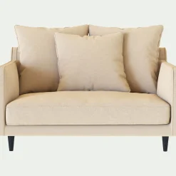 alinea Fauteuil|Petit Canapé*Canapé 1.5 places fixe en tissu - roucas Beige