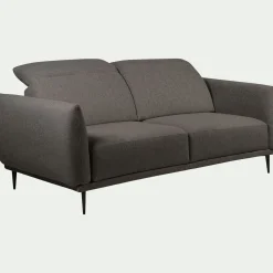 alinea Canapé 3 Places*Canapé 3 places fixe en tissu avec fonction avance-recul - Gris restanque