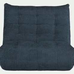 alinea Canapé 2 Places*Canapé 2 places fixe en tissu chenille - marine Bleu