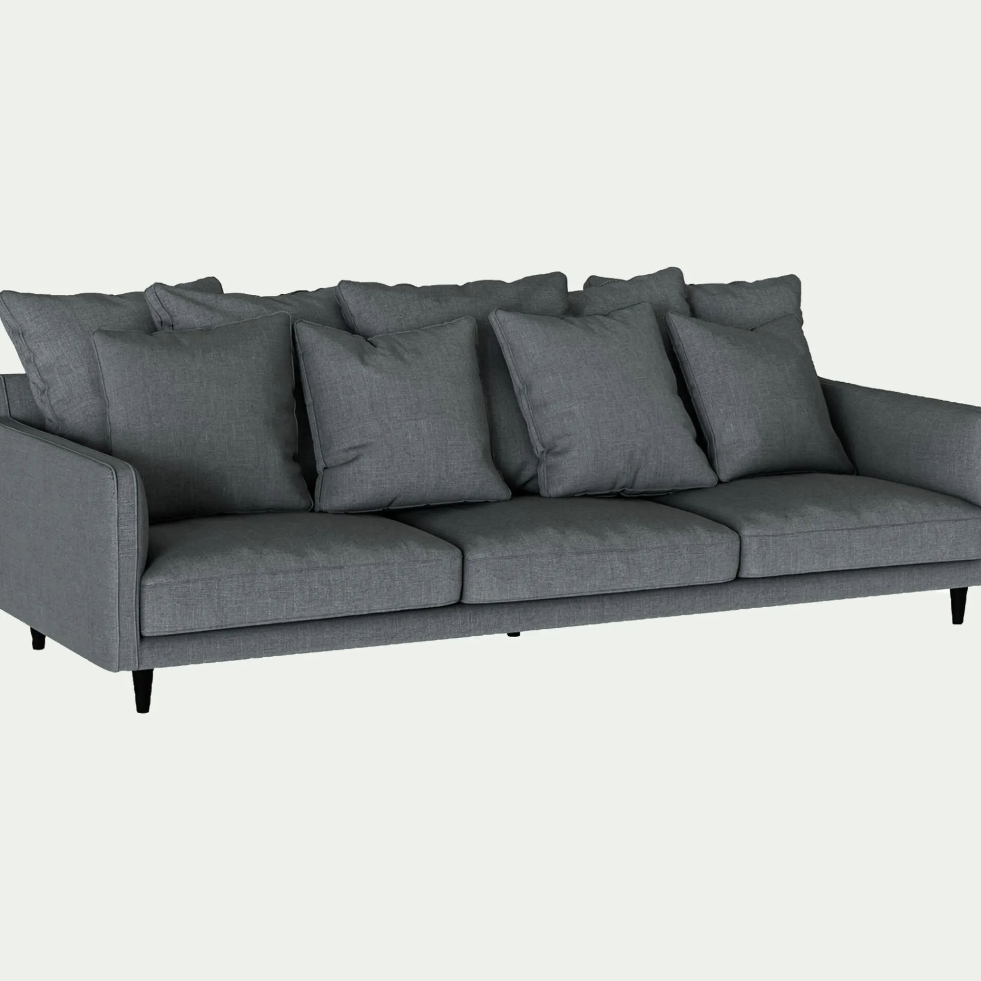 alinea Canapé 6 Places Et Plus*Canapé 6 places fixe tissu mixte - ardoise Gris