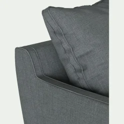 alinea Canapé 6 Places Et Plus*Canapé 6 places fixe tissu mixte - ardoise Gris