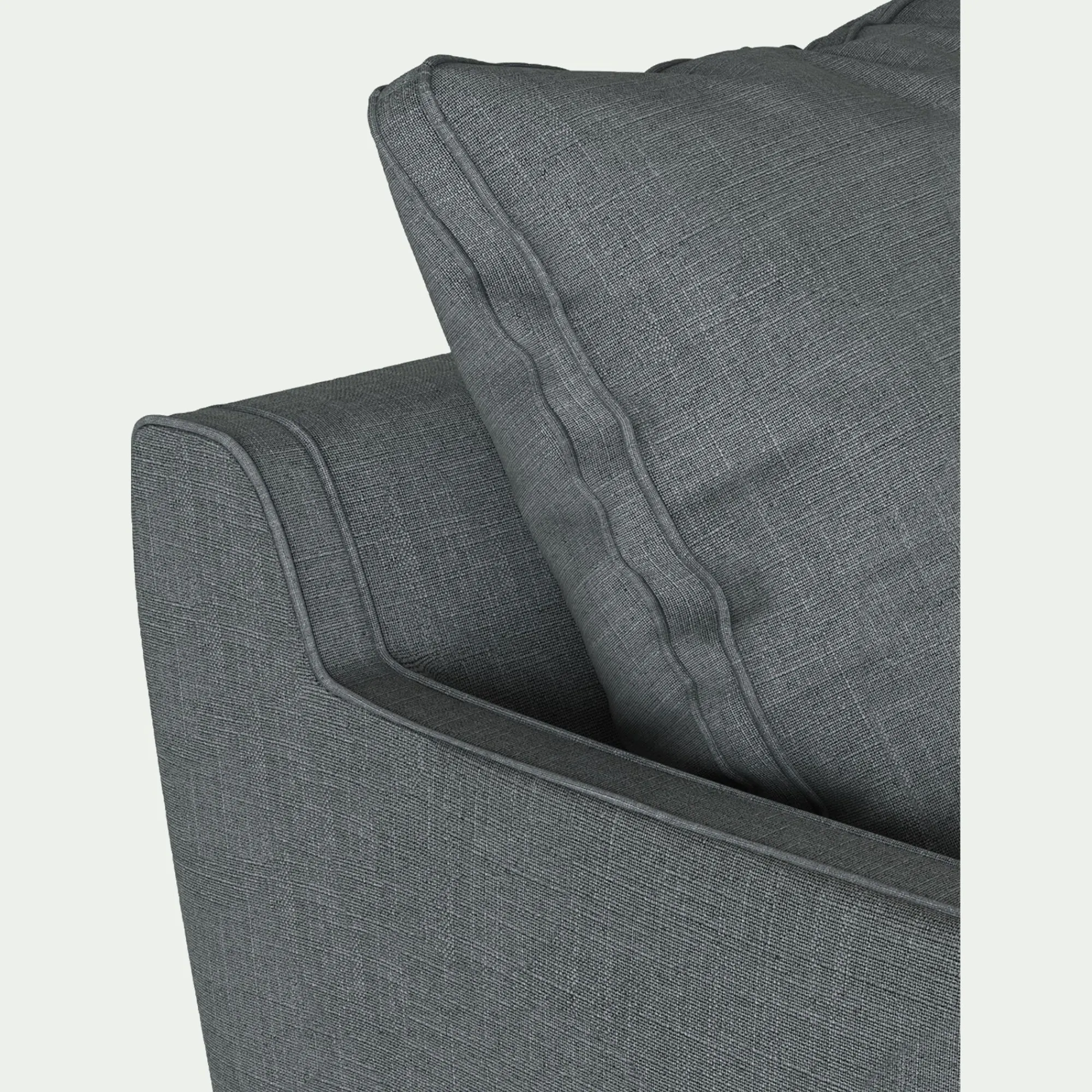 alinea Canapé 6 Places Et Plus*Canapé 6 places fixe tissu mixte - ardoise Gris