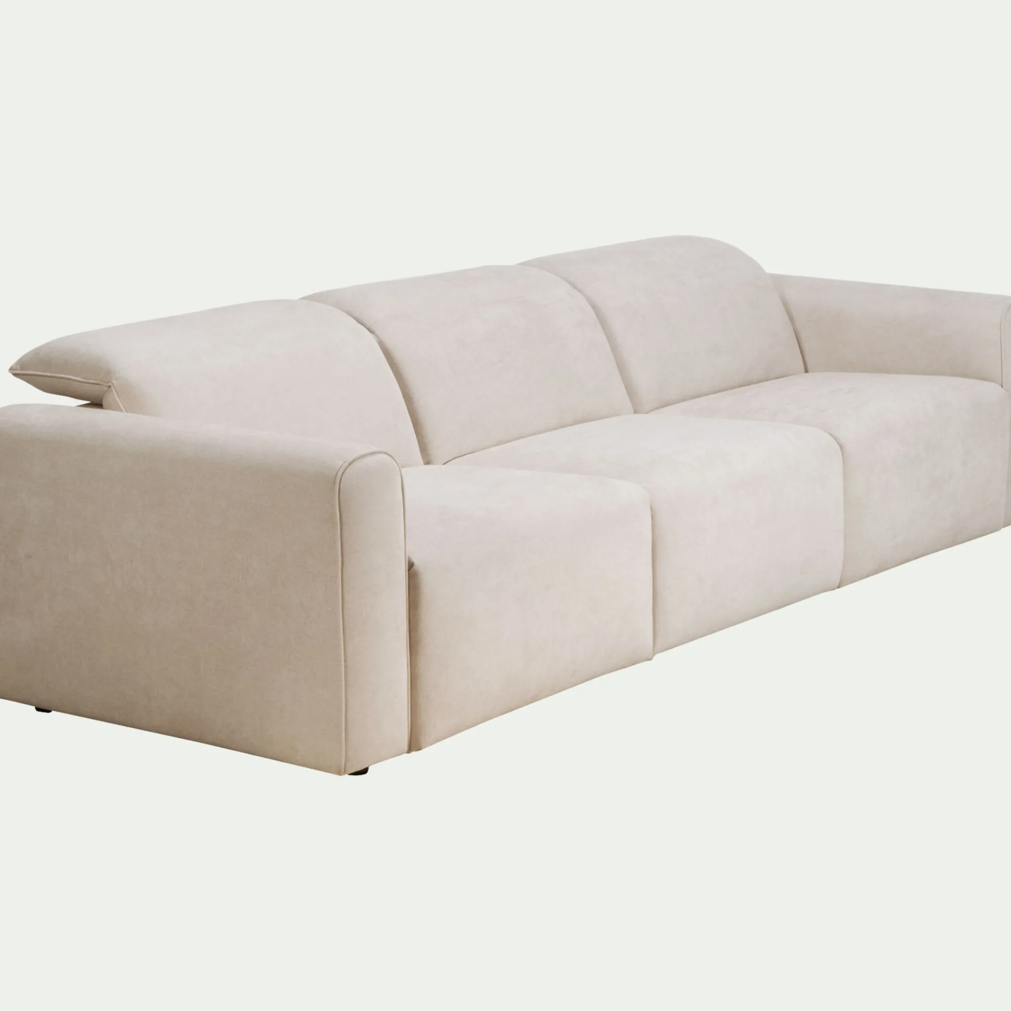 alinea Canapé 5 Places*Canapé 5 places relax droit en tissu - roucas Beige