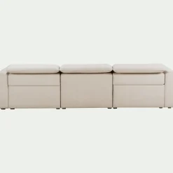 alinea Canapé 5 Places*Canapé 5 places relax droit en tissu - roucas Beige