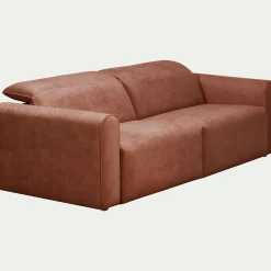 alinea Canapé 3 Places*Canapé 3 places relax gauche en tissu - brun rustrel Marron