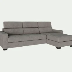 alinea Canapé Convertible|Canapé D'Angle*Canapé d'angle réversible convertible en tissu monclar avec accoudoirs 20cm - taupe Gris