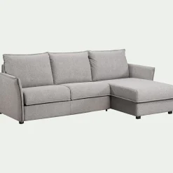 alinea Canapé Convertible|Canapé D'Angle*Canapé d'angle réversible convertible en tissu Sogno avec matelas densité 35kg/m3 - moyen Gris