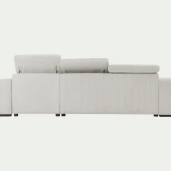 alinea Canapé En Velours|Canapé 4 Places*Canapé d'angle réversible convertible en tissu castello - roucas Beige