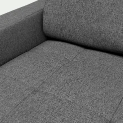 alinea Canapé D'Angle|Canapé En Tissu*Canapé d'angle réversible fixe en tissu pop avec accoudoirs 20cm - moyen Gris