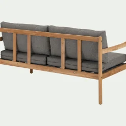 alinea Canapé Extérieur|Fauteuil De Jardin*Canapé de jardin en teck recyclé - (2 places) Gris