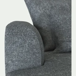 alinea Canapé En Tissu*Canapé grand angle gauche fixe en tissu Genesis - ardoise Gris