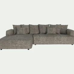 alinea Canapé En Tissu*Canapé grand angle gauche fixe en tissu Genesis - alpilles Beige