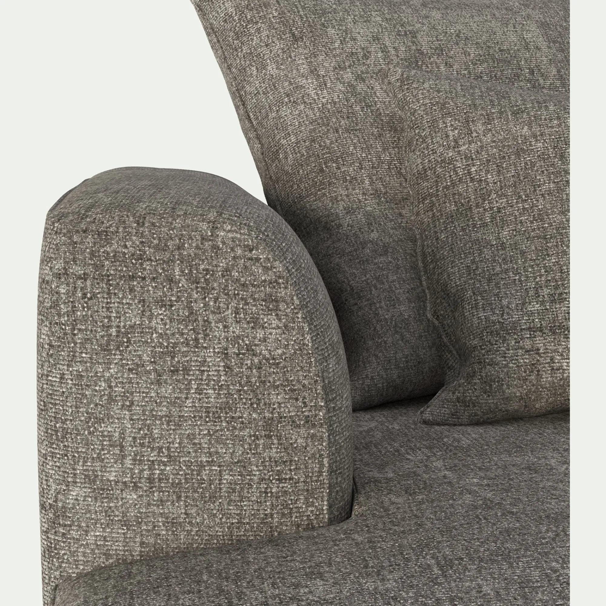 alinea Canapé En Tissu*Canapé grand angle gauche fixe en tissu Genesis - alpilles Beige