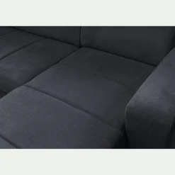 alinea Canapé 6 Places Et Plus|Canapé 4 Places*Canapé panoramique convertible avec méridienne droite en tissu doux - calabrun Bleu