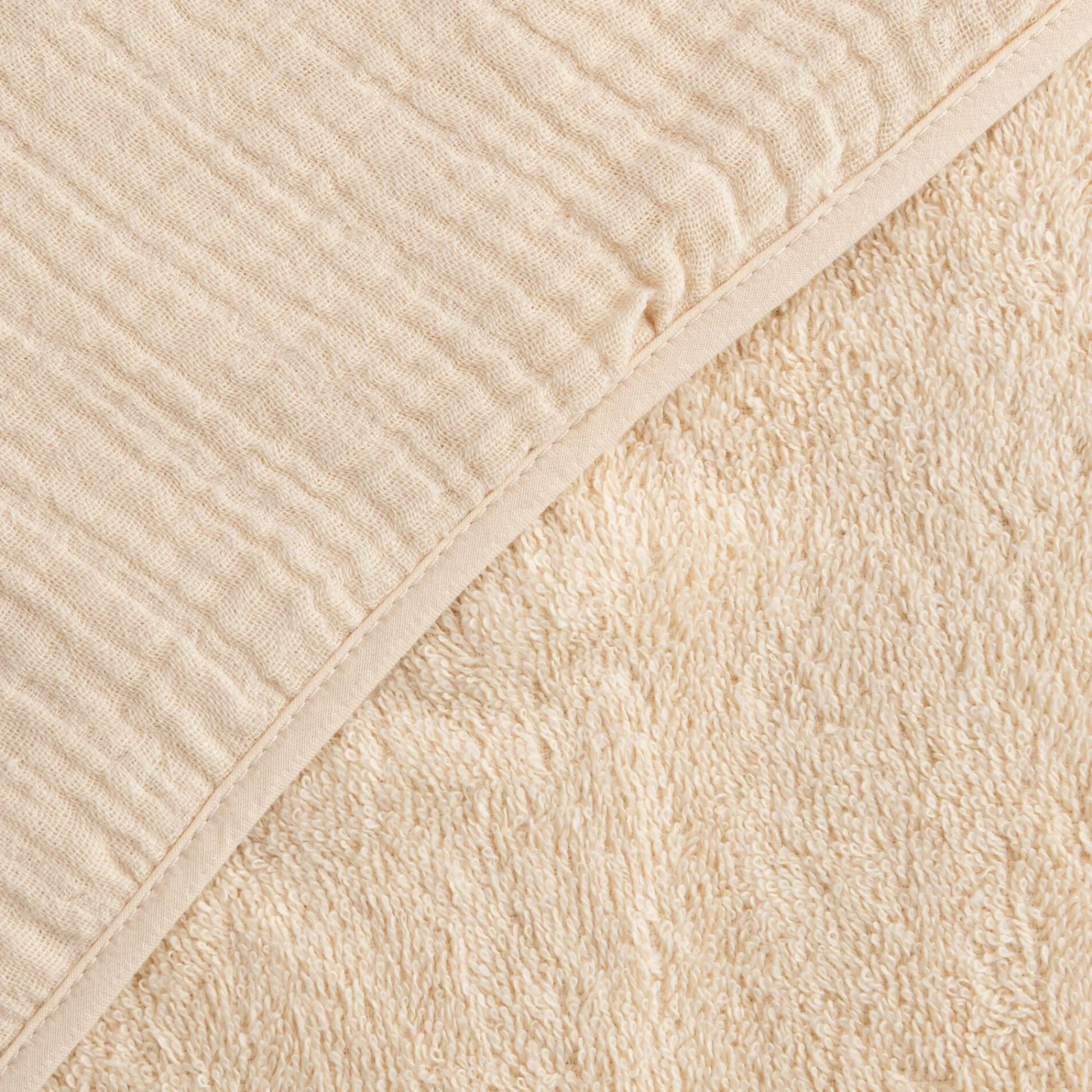 alinea Bureau Enfant|Linge Pour Bébé*Cape de bain en éponge bio 75x75cm - écru Beige