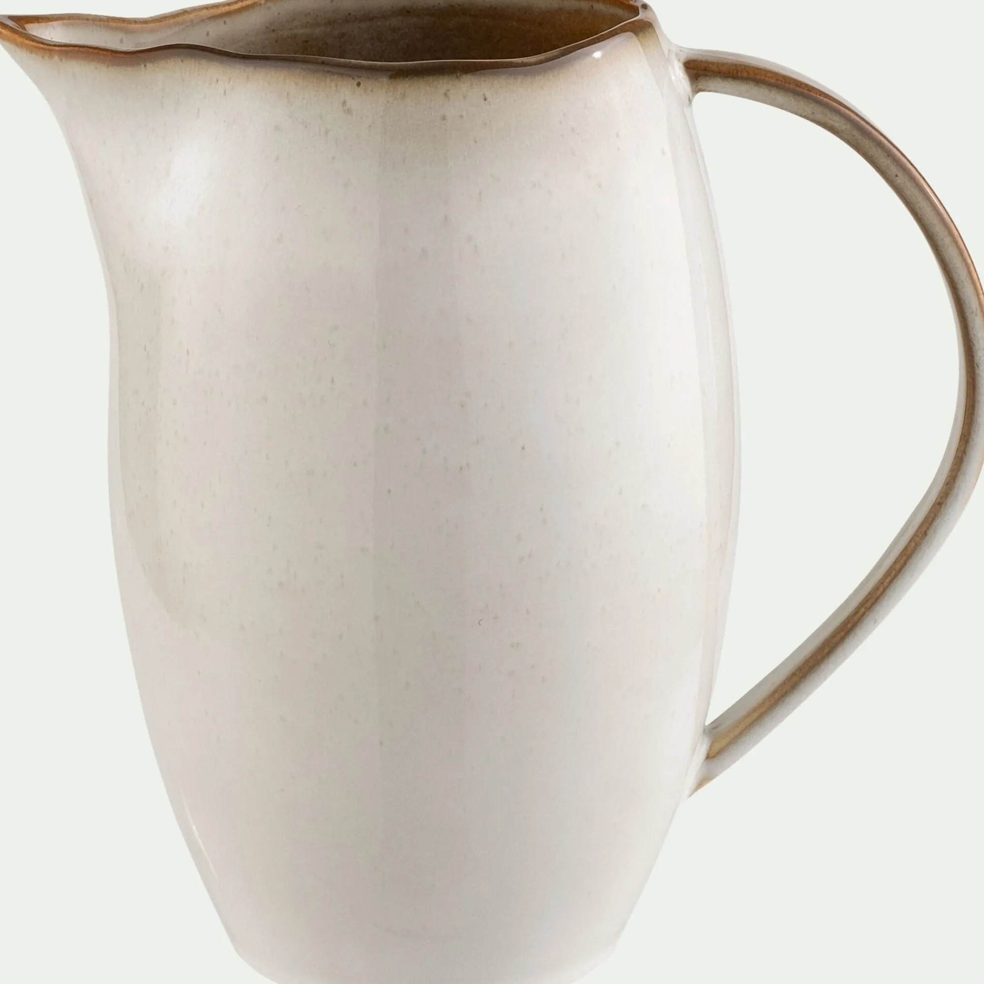 alinea Pichet, Bouteille En Verre Et Carafe|Verre Et Carafe De Noël*Carafe avec anse en grès 1,1L - alpilles Beige
