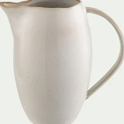 alinea Pichet, Bouteille En Verre Et Carafe|Verre Et Carafe De Noël*Carafe avec anse en grès 1,1L - alpilles Beige