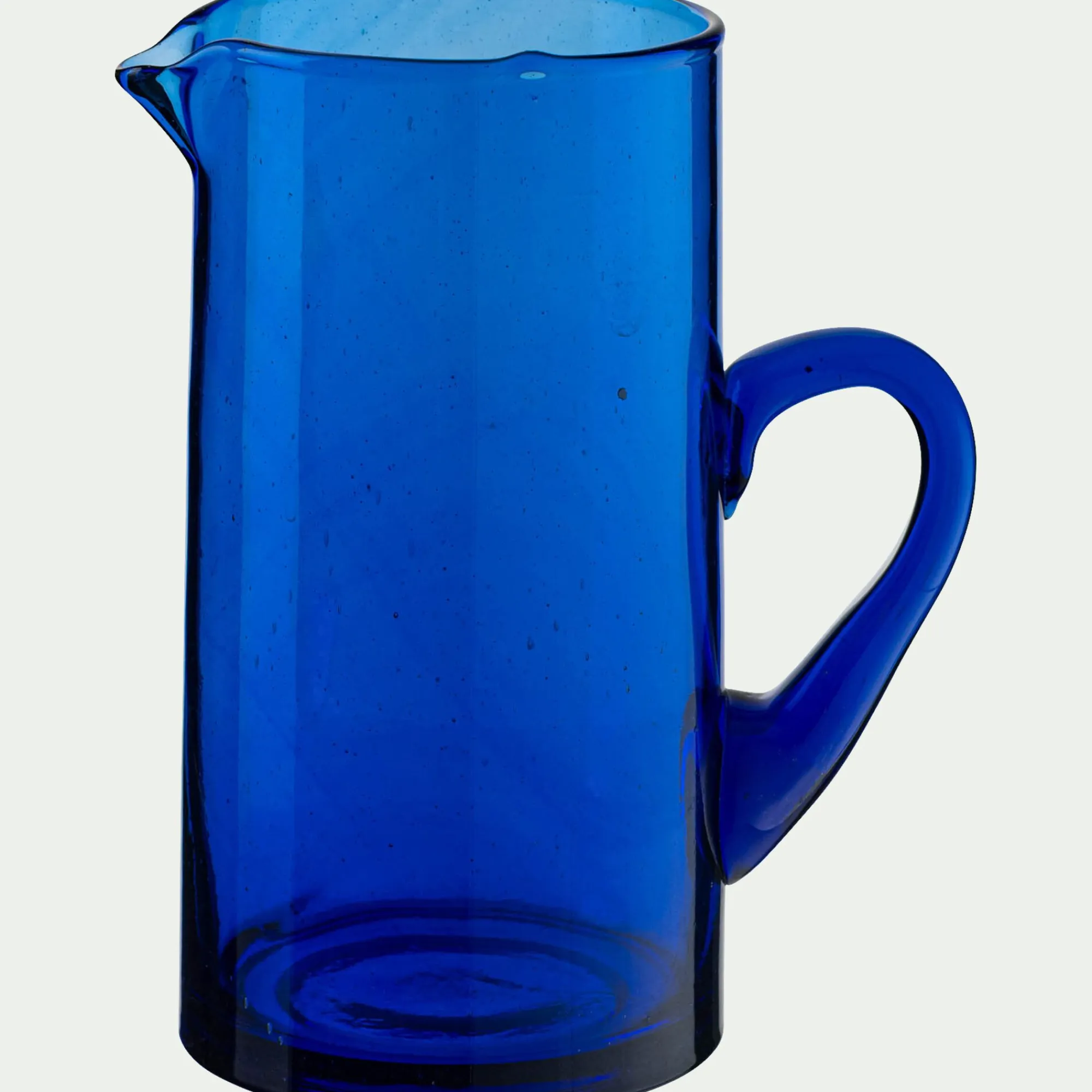 alinea Pichet, Bouteille En Verre Et Carafe*Carafe avec anse en verre recyclé 1,1L - Bleu