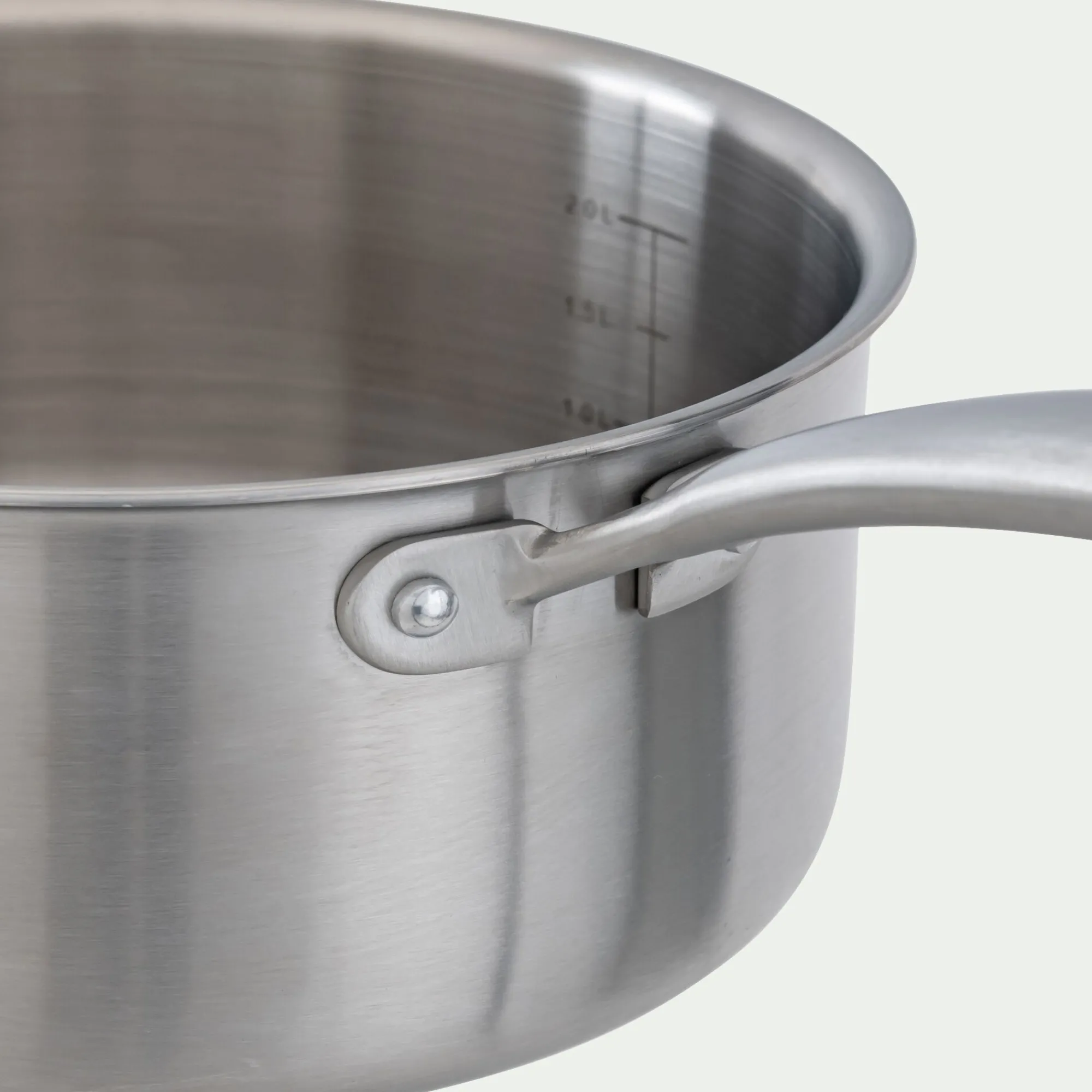 alinea Casserole, Poêle Et Sauteuse*Casserole en inox D20cm - métallisé Argenté