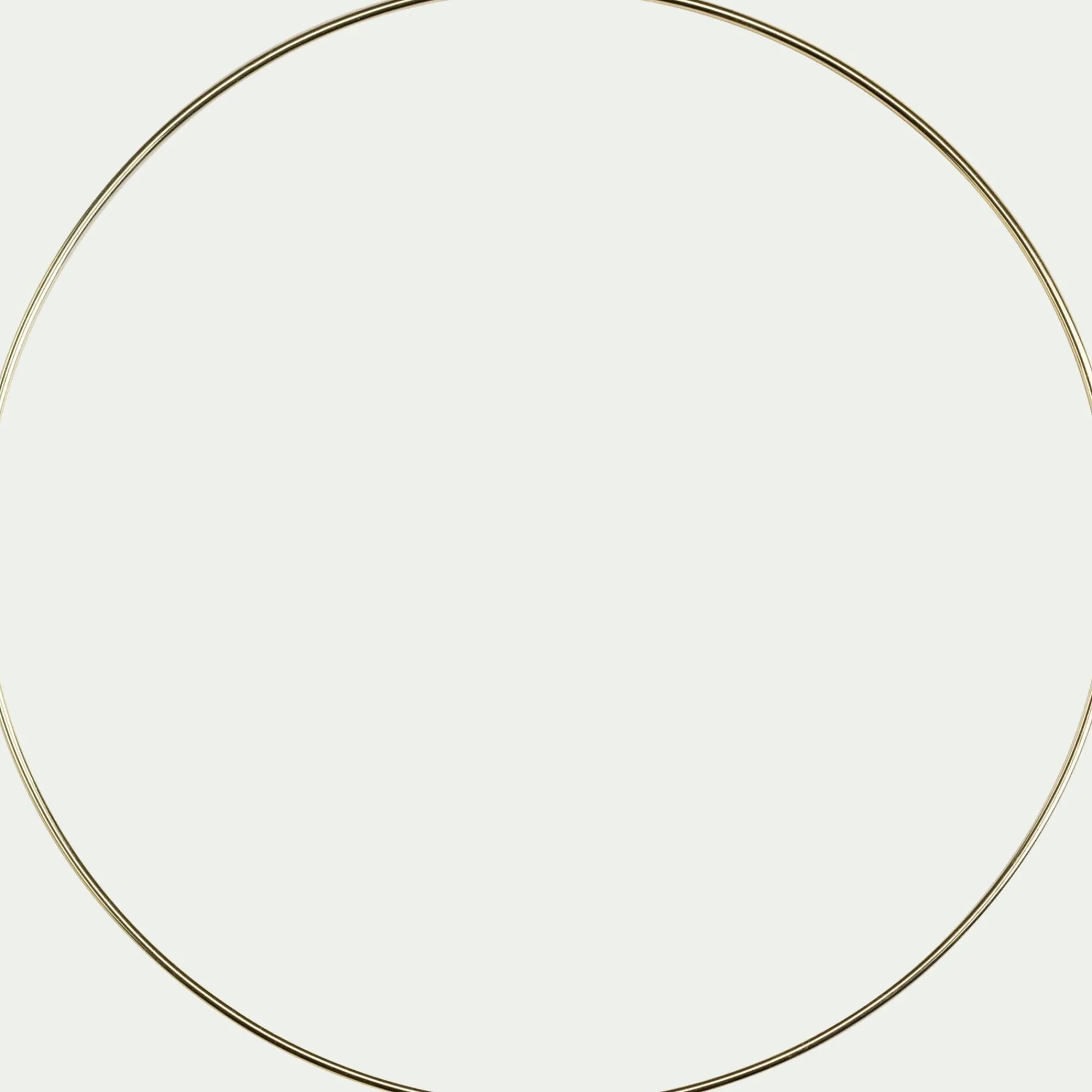 alinea Loisirs Créatifs*Cercle à décorer en acier D30cm - doré métallisé