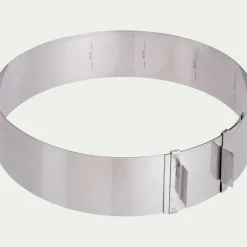 alinea Emporte-Pièce Et Cercle À Pâtisserie|Moule À Gâteau*Cercle réglable en inox D16cm à D28cm - Argenté