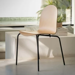alinea Chaise De Salle À Manger*Chaise avec coque en contreplaqué moulé de hêtre - Bois clair