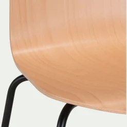 alinea Chaise De Salle À Manger*Chaise avec coque en contreplaqué moulé de hêtre - Bois clair