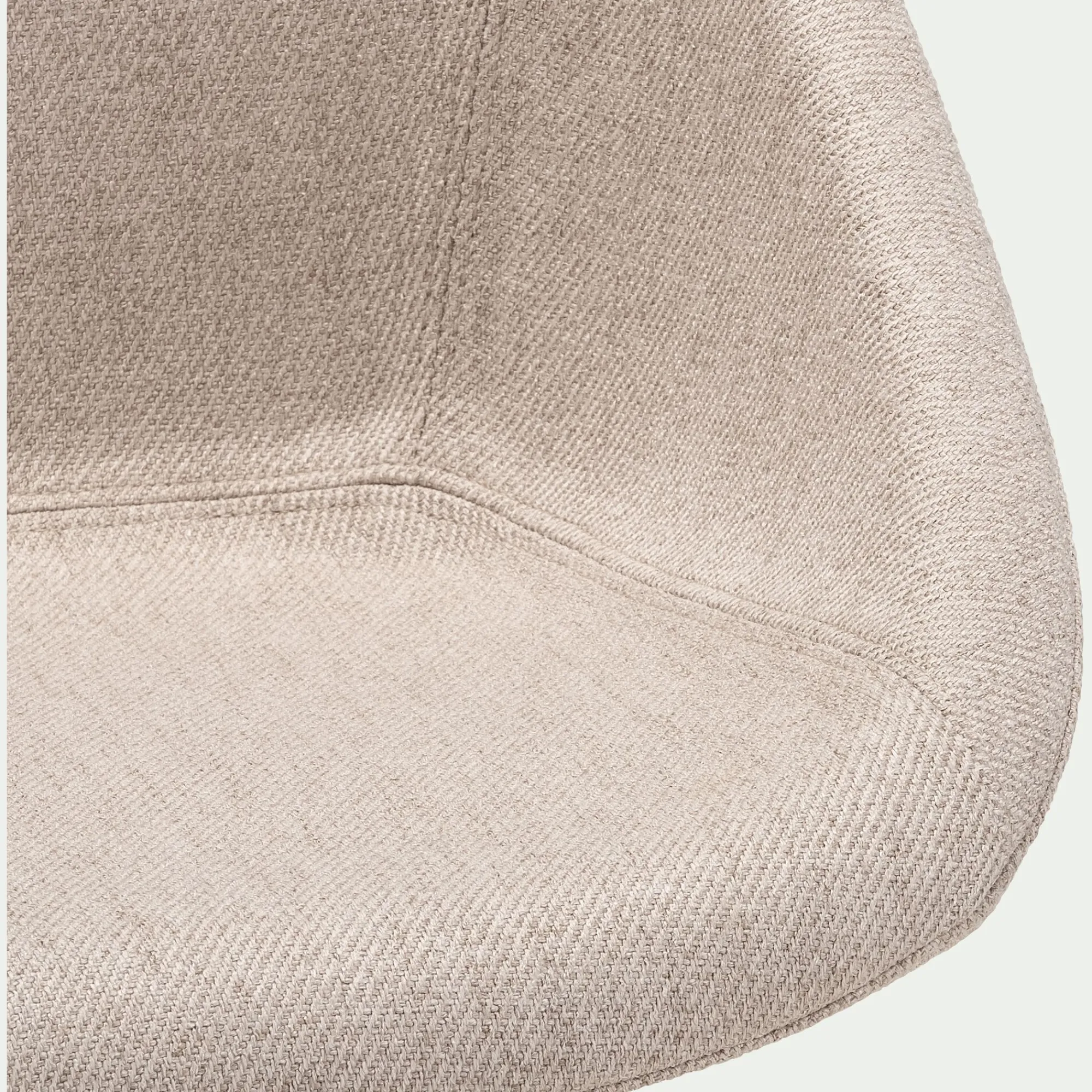 alinea Chaise De Salle À Manger*Chaise de bureau rotative en tissu - Beige