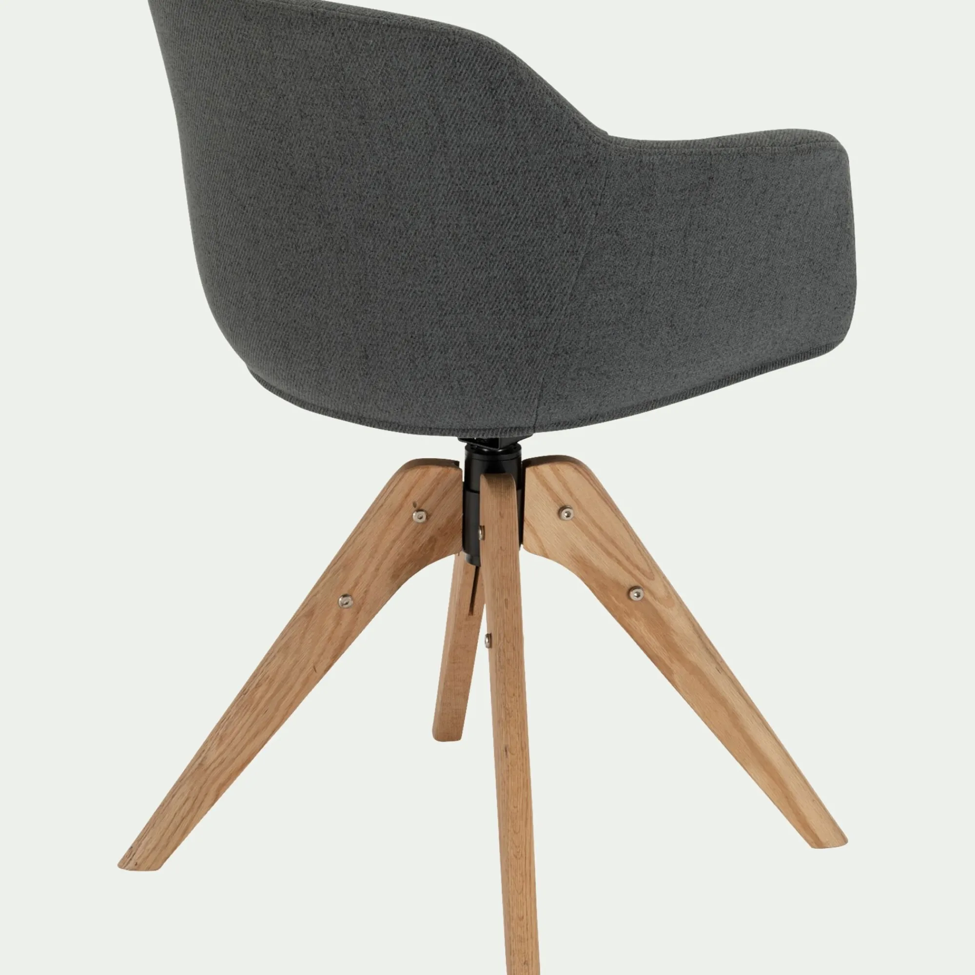 alinea Chaise De Salle À Manger*Chaise de bureau rotative en tissu - restanque Gris